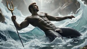 Mermen warriors Art – 16×9 #0127