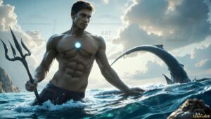 Mermen warriors Art – 16×9 #0128