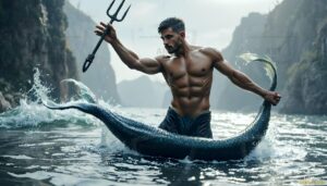 Mermen warriors Art – 16×9 #0129