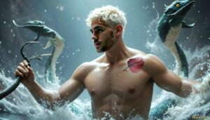 Mermen warriors Art – 16×9 #0132