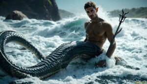 Mermen warriors Art – 16×9 #0135