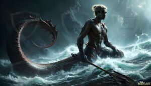 Mermen warriors Art – 16×9 #0136