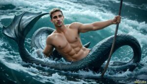 Mermen warriors Art – 16×9 #0140