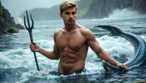 Mermen warriors Art – 16×9 #0143