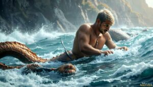 Mermen warriors Art – 16×9 #0145