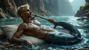 Mermen warriors Art – 16×9 #0146