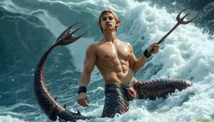 Mermen warriors Art – 16×9 #0150
