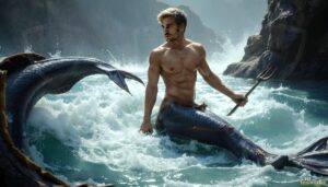 Mermen warriors Art – 16×9 #0151