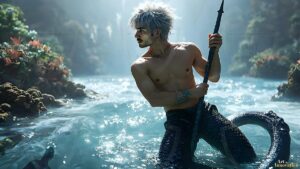 Mermen warriors Art – 16×9 #0152