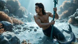 Mermen warriors Art – 16×9 #0157