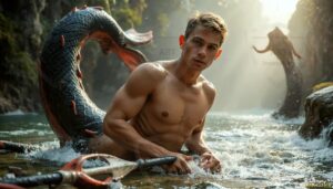 Mermen warriors Art – 16×9 #0160
