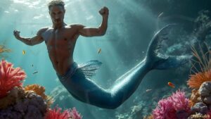 Mermen warriors Art – 16×9 #0164