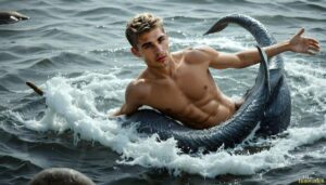 Mermen warriors Art – 16×9 #0166