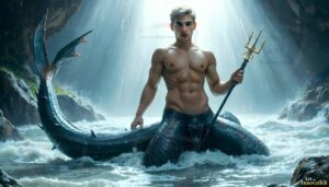 Mermen warriors Art – 16×9 #0168