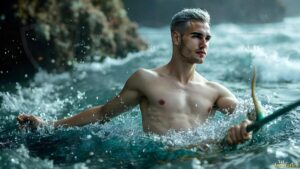 Mermen warriors Art – 16×9 #0174