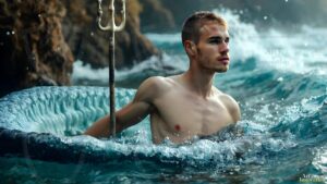 Mermen warriors Art – 16×9 #0176
