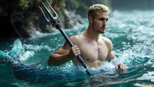 Mermen warriors Art – 16×9 #0177
