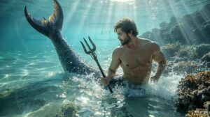 Mermen warriors Art – 16×9 #0181