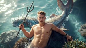 Mermen warriors Art – 16×9 #0183