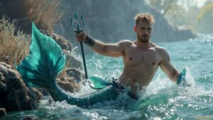 Mermen warriors Art – 16×9 #0184