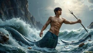Mermen warriors Art – 16×9 #0195