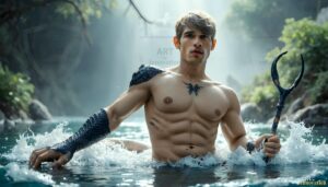 Mermen warriors Art – 16×9 #0196