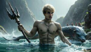 Mermen warriors Art – 16×9 #0201