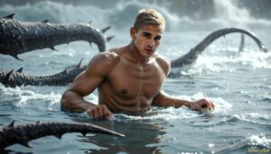 Mermen warriors Art – 16×9 #0205