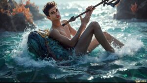 Mermen warriors Art – 16×9 #0206