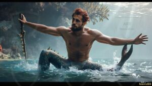 Mermen warriors Art – 16×9 #0218