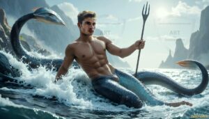 Mermen warriors Art – 16×9 #0223