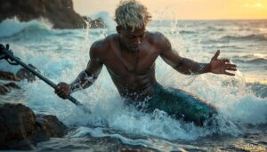 Mermen warriors Art – 16×9 #0228