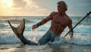 Mermen warriors Art – 16×9 #0229