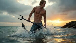 Mermen warriors Art – 16×9 #0232