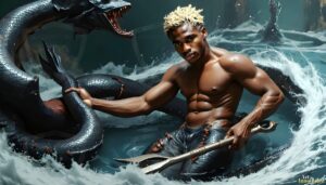 Mermen warriors Art – 16×9 #0250
