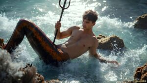 Mermen warriors Art – 16×9 #0254