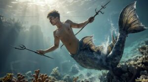 Mermen warriors Art – 16×9 #0257