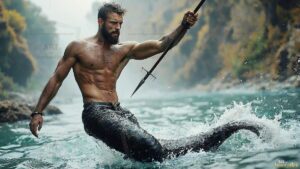 Mermen warriors Art – 16×9 #0261