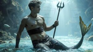 Mermen warriors Art – 16×9 #0262