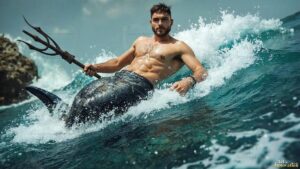 Mermen warriors Art – 16×9 #0263