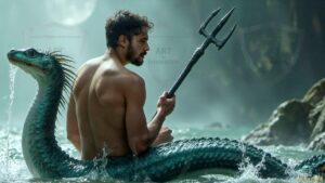 Mermen warriors Art – 16×9 #0281
