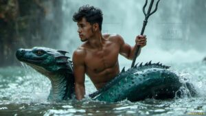 Mermen warriors Art – 16×9 #0283