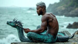 Mermen warriors Art – 16×9 #0305