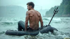 Mermen warriors Art – 16×9 #0309
