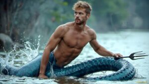 Mermen warriors Art – 16×9 #0310