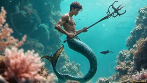 Mermen warriors Art – 16×9 #0319