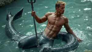 Mermen warriors Art – 16×9 #0339