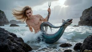 Mermen warriors Art – 16×9 #0341