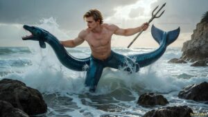 Mermen warriors Art – 16×9 #0342