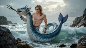 Mermen warriors Art – 16×9 #0344